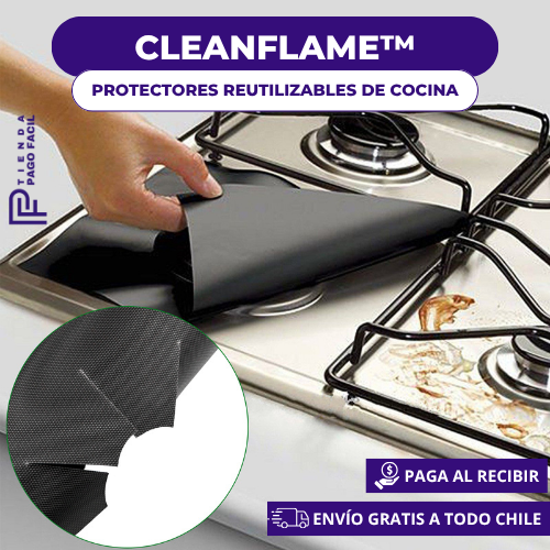 CleanFlame™ - Protectores reutilizables de cocina