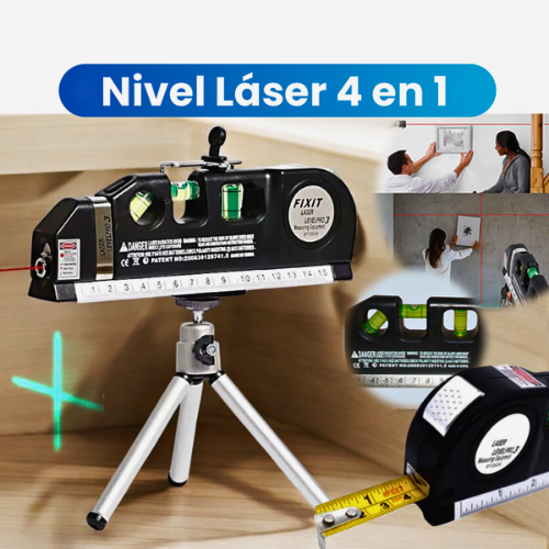 NivelMax™ - Nivel Laser 4 en 1 de Alta Precisión