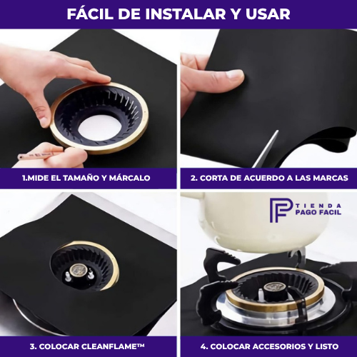 CleanFlame™ - Protectores reutilizables de cocina