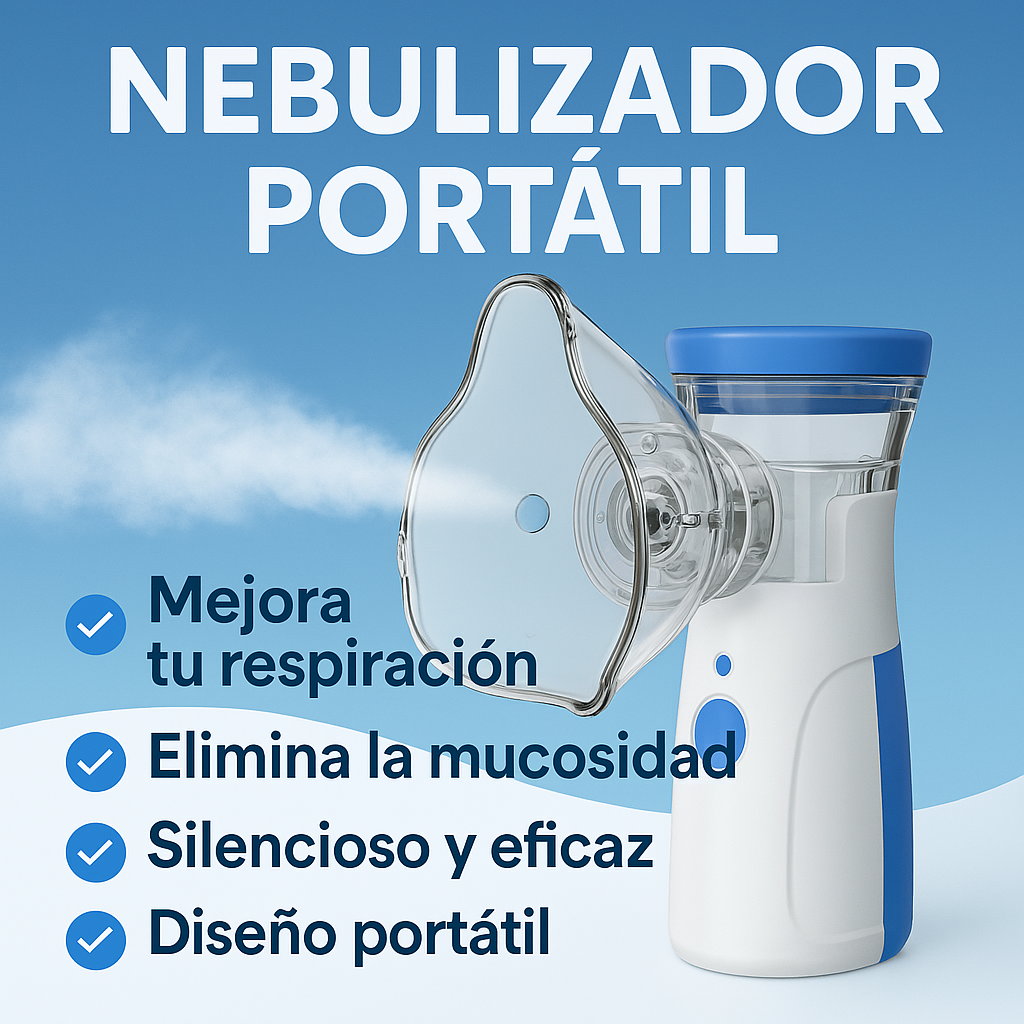 Nebulizador Portátil – Alivia la Congestión en Minutos 😷✨