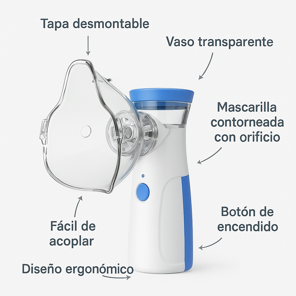Nebulizador Portátil – Alivia la Congestión en Minutos 😷✨