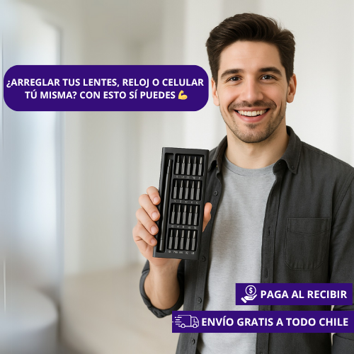 MicroTech™ - Juego de destornilladores 24 en 1 - Precisión, facilidad y eficiencia