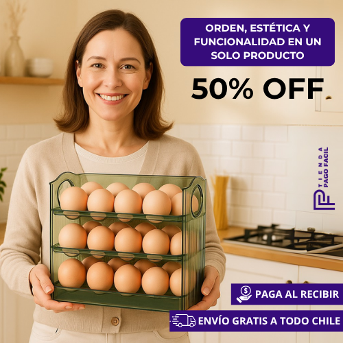 Eggos™ - Dispensador de Huevos 3 Niveles (30 huevos)