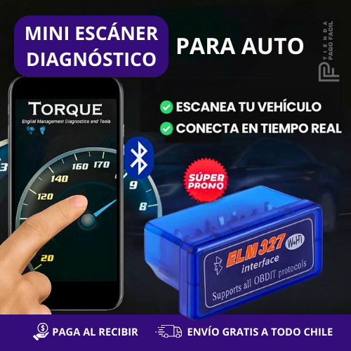 ScanPro ELM327™ - Mini Escáner de diagnóstico para auto