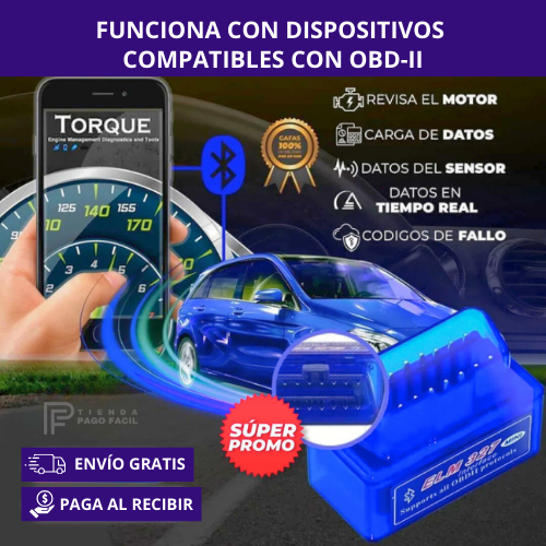 ScanPro ELM327™ - Mini Escáner de diagnóstico para auto