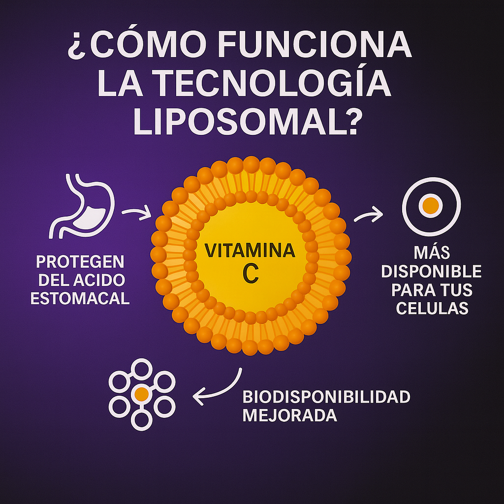 LIPOSOMAL VITAMINA C 90 CÁPSULAS + ENVÍO GRATIS