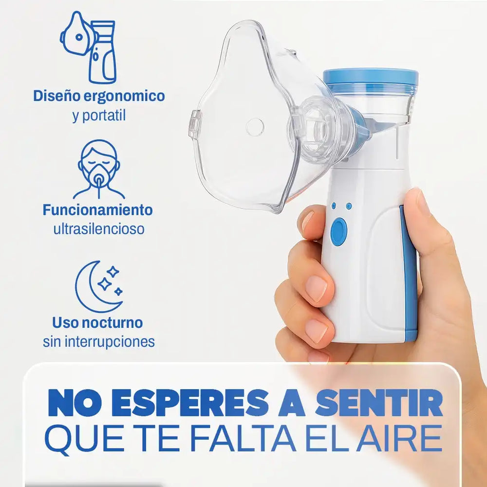 Nebulizador Portátil – Alivia la Congestión en Minutos 😷✨